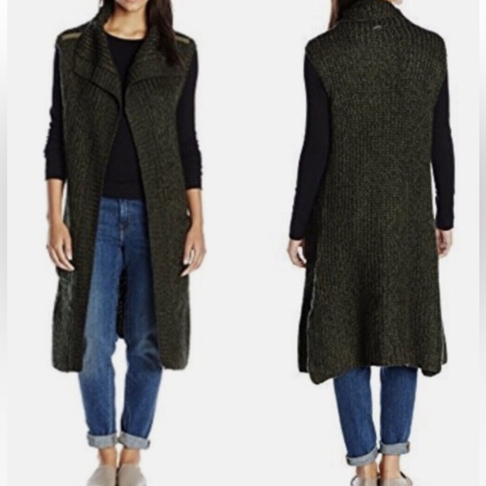 prAna “Thalia” Long Cardigan Knit Sweater Vest